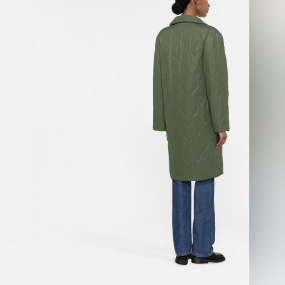 APC button front quilted green coat size XL - Picture 3 of 8